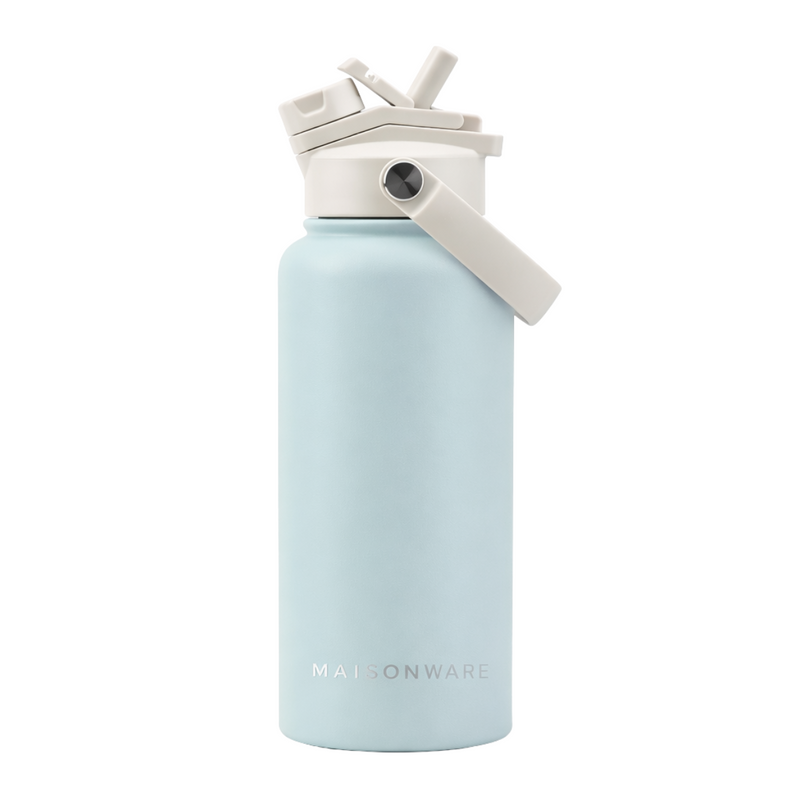 Maisonware Stainless Steel Dual Lid Bottle 950ml - Maisonware