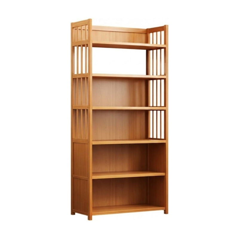 Open Bamboo Bookshelf Multi-Tier Wooden Storage Shelf for Home Office - Maisonware