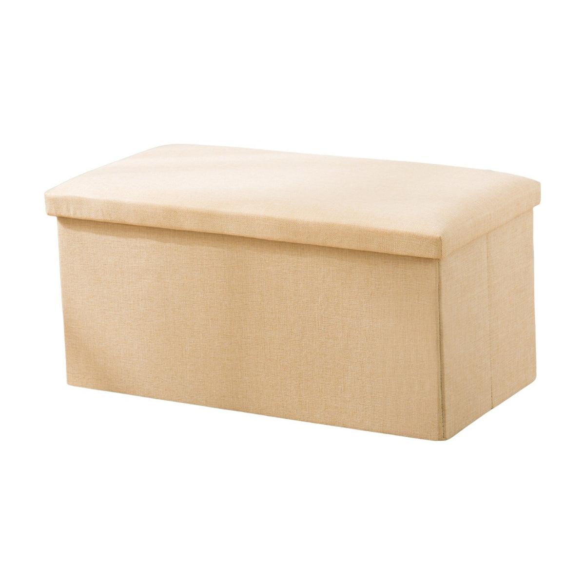 Maisonware Linen Storage Ottoman Foldable Seat 76cm - Maisonware