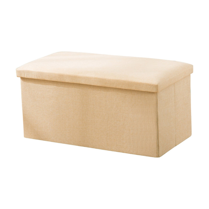 Maisonware Linen Storage Ottoman Foldable Seat 76cm - Maisonware